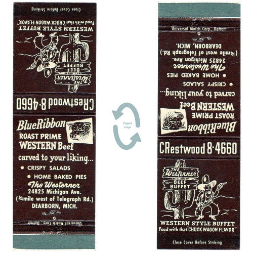 The Westerner - Matchbook (newer photo)